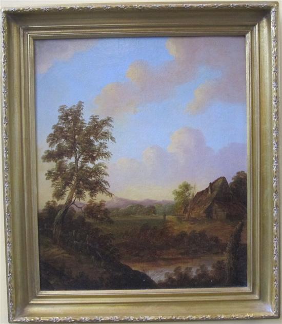 Appraisal: OIL ON CANVAS A late th C Dutch oil on