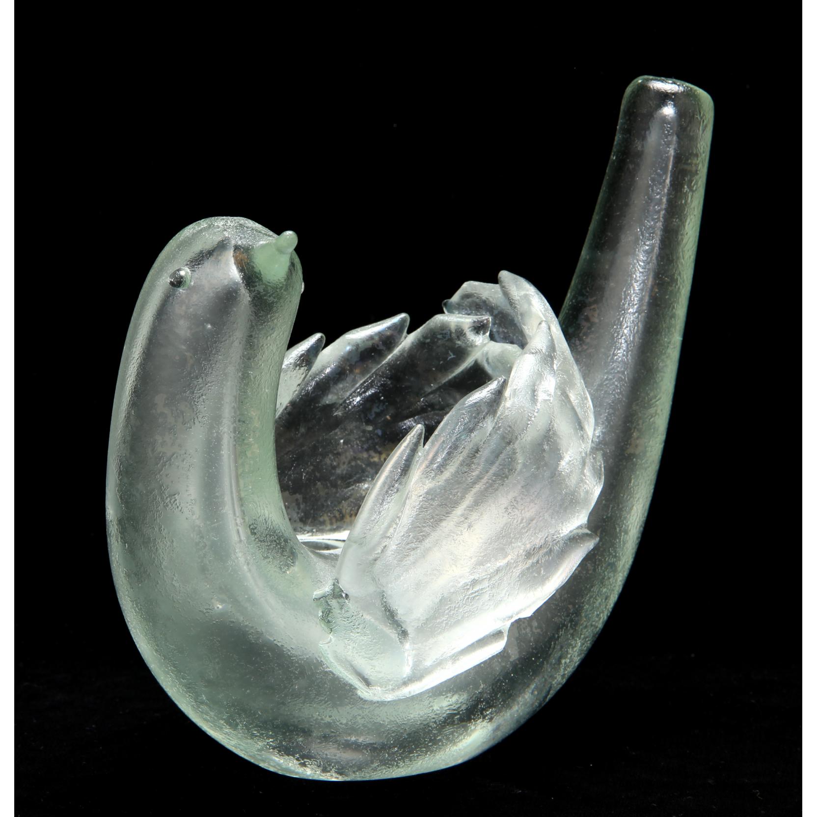 Appraisal: Tyra Lundgren Art Glass Bird for Venini Murano s hollow