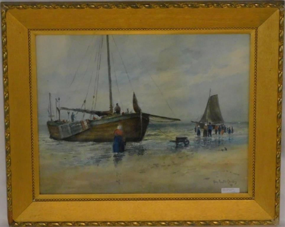 Appraisal: HENRY PLYMPTON SPAULDING - MA CA framed and glazed watercolor