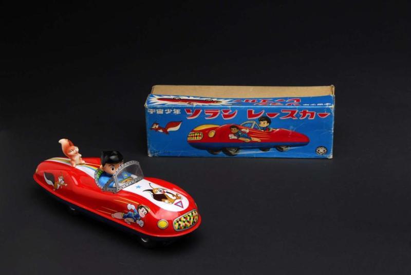 Appraisal: Zoran Race Car Toy Description Japanese Made by Masudaya Working