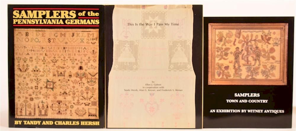 Appraisal: vols Books on Penna German Samplers Etc Hersh Samplers of