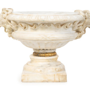 Appraisal: A Neoclassical Style Carved Marble Urn TH CENTURY Height x