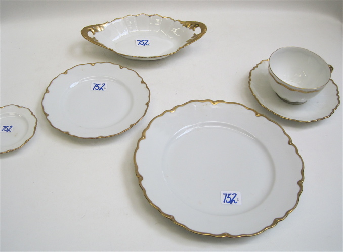 Appraisal: EIGHTY-ONE PIECE O EG ROYAL AUSTRIA CHINA SET white with