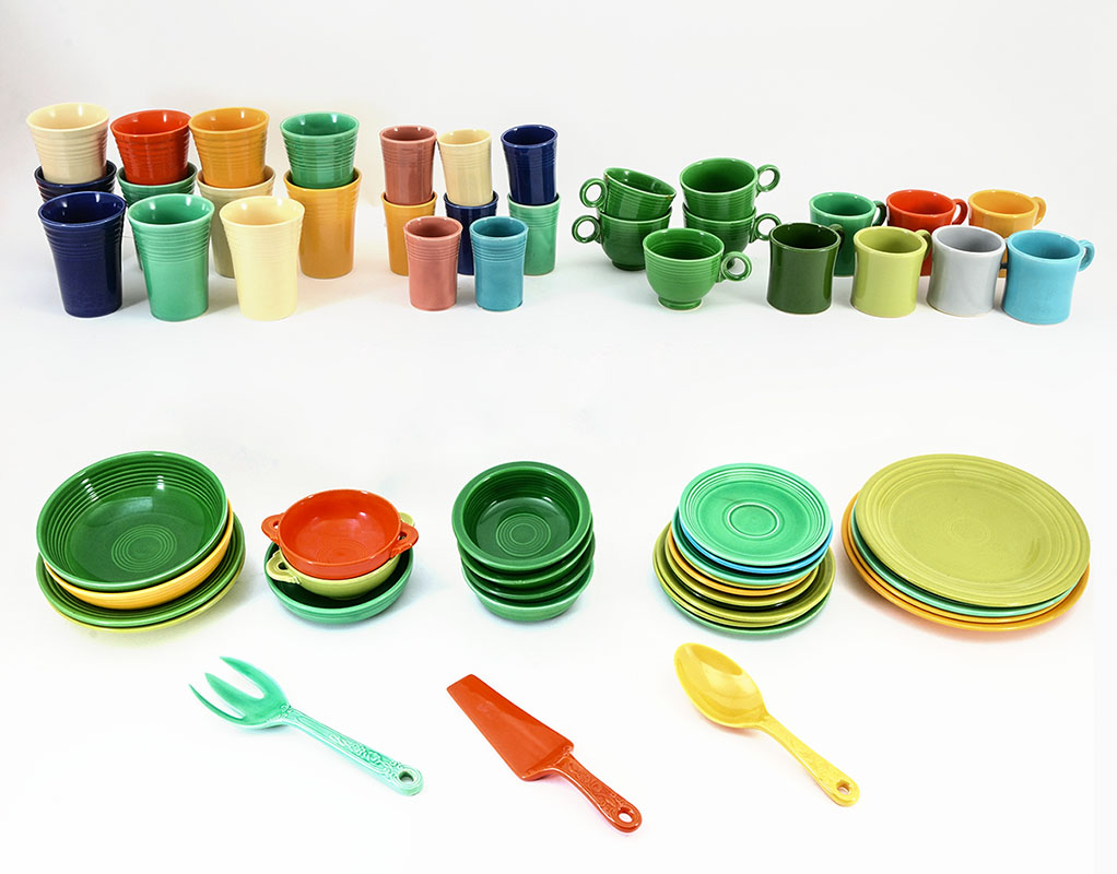 Appraisal: PIECE ESTATE COLLECTION OF VINTAGE FIESTA WARE An assembled collection