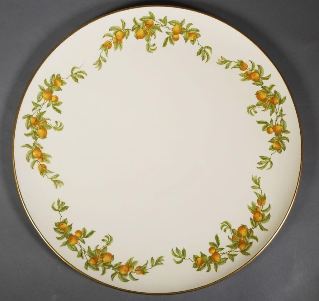 Appraisal: Massive diameter antique T V Limoges chop plate or snack