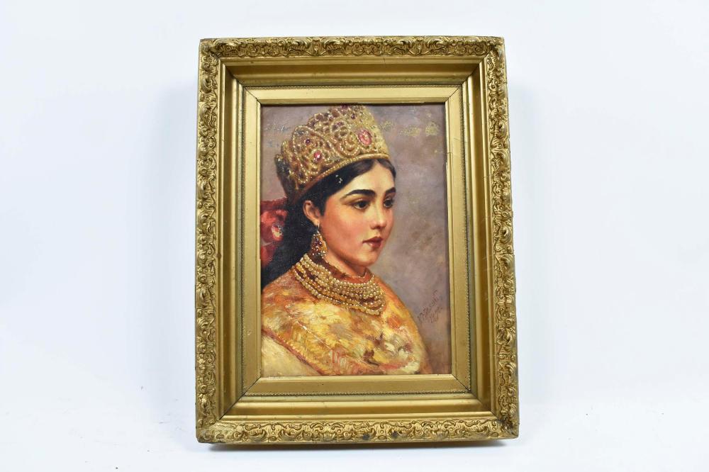 Appraisal: KONSTANTIN MAKOVSKY RUSSIAN - PAINTINGAttributed to Portrait of a Russian