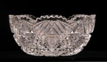 Appraisal: A Large American Brilliant Cut Glass Bowl ca Late th