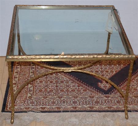 Appraisal: Neo-Classical Style Table with Glass Top Estimate nbsp nbsp nbsp