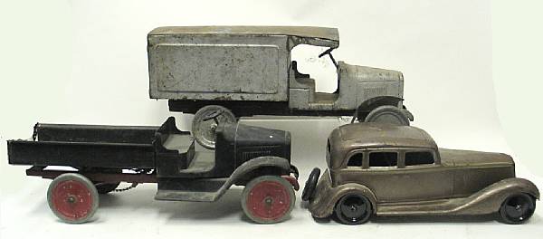 Appraisal: Pressed Steel s vehicles Lot includes a Packard Van amp