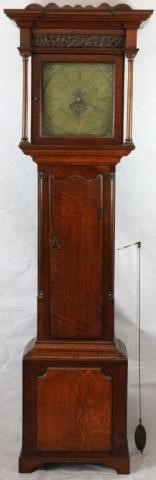 Appraisal: TH C ENGLISH OAK TALL CASE CLOCK MADE BYSAMUEL LAWSON