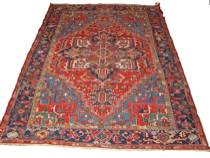 Appraisal: A Fine Antique Heriz Rug This Heriz rug measures apprx