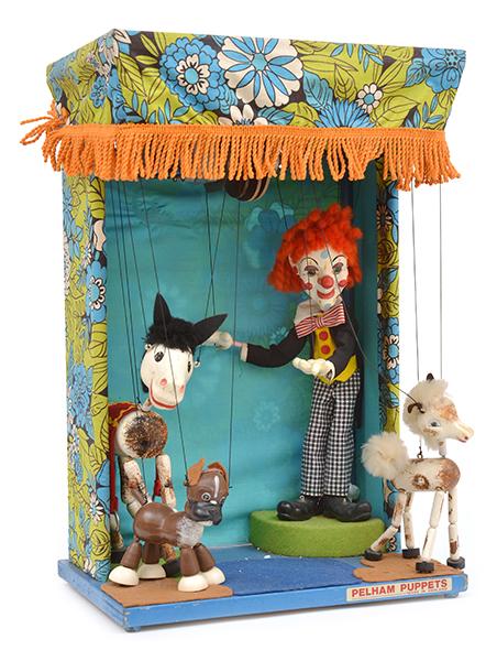 Appraisal: PELHAM PUPPET ELECTRONIC THEATRE INCLUDING CLOWN DOG DONKEY AND FOAL