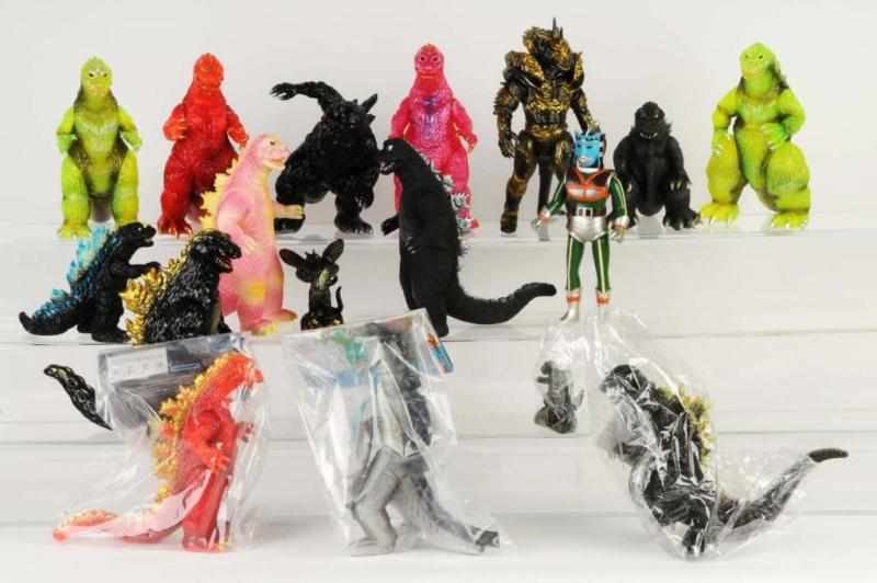 Appraisal: Lot of Soft Vinyl Figures Description Manufactured by Gigabrain and