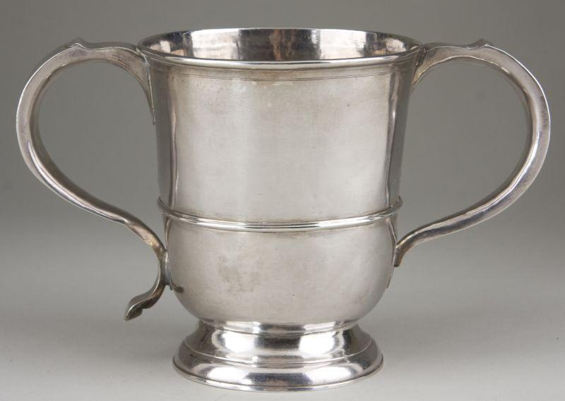 Appraisal: George II Provincial Sterling Two Handled Cup Newcastle date letter