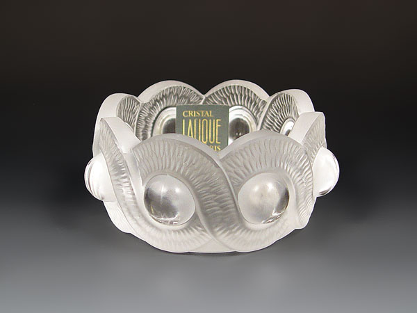 Appraisal: LALIQUE FRENCH CRYSTAL BOWL Signed Lalique France and paper label