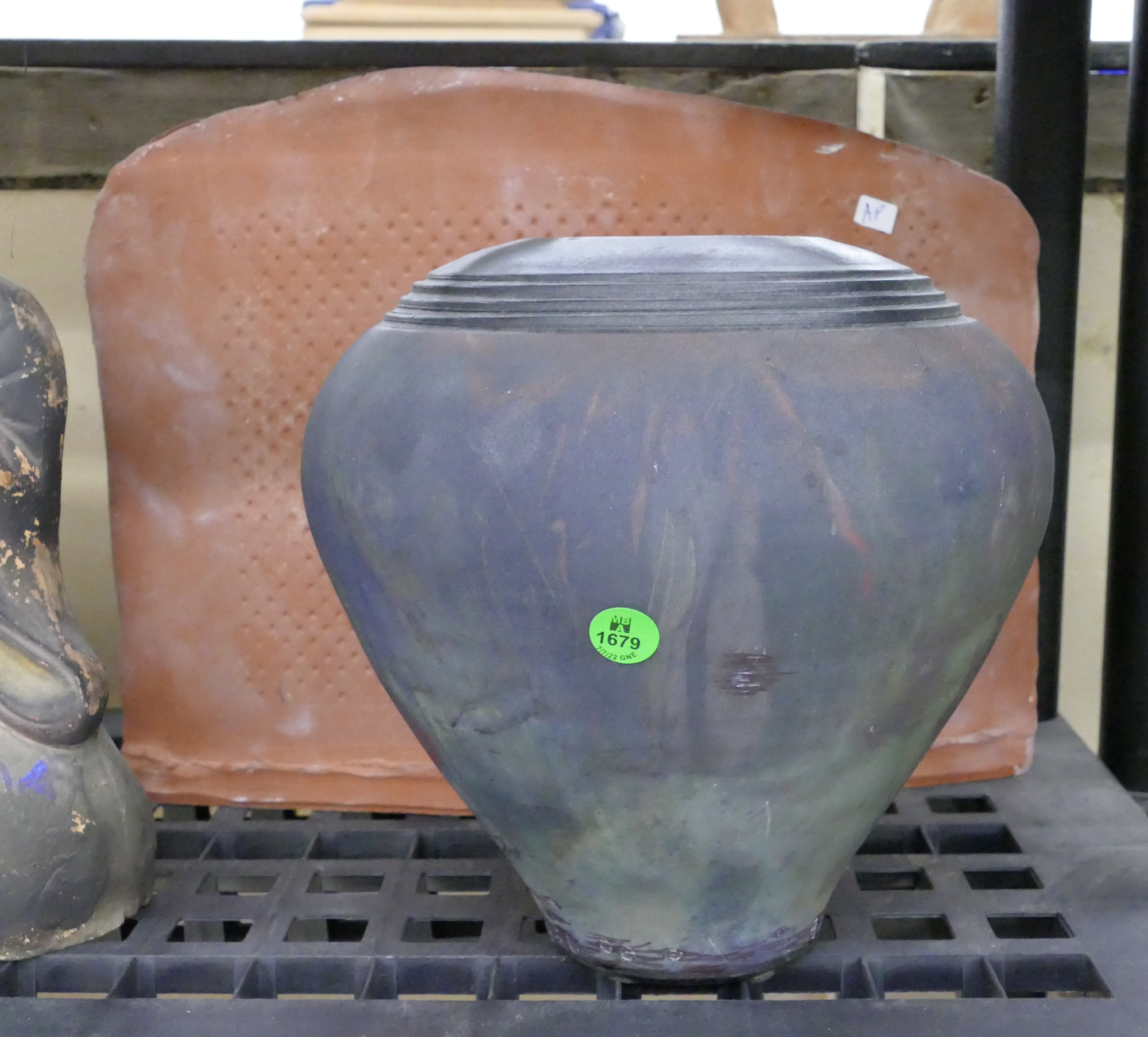 Appraisal: pc Modern Raku and Slab Studio Pottery Vases '' to