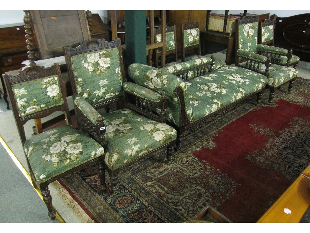 Appraisal: Parlour suite to include four chairs two armchairs and a