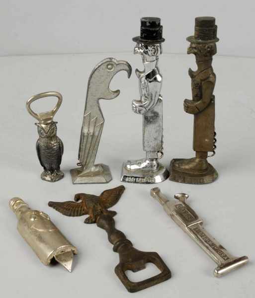 Appraisal: Lot of Cast Iron Bottle Openers Description Assorted figural bottle