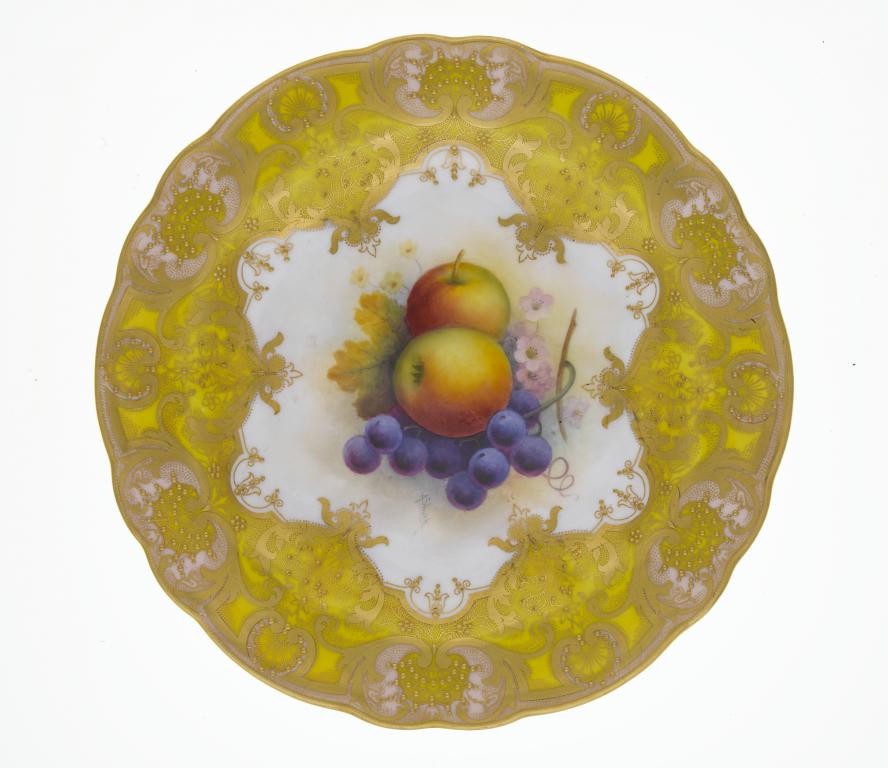 Appraisal: A ROYAL WORCESTER PLATE painted by A Shuck signed with