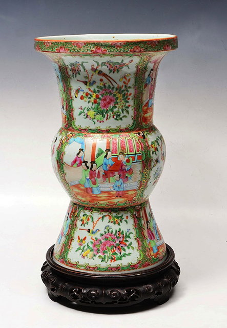 Appraisal: A LATE TH CENTURY CANTONESE VASE painted with panels of