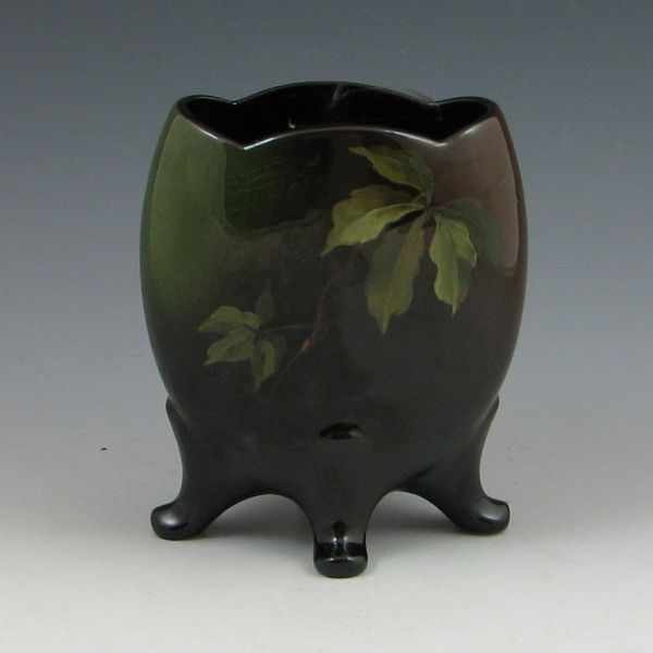 Appraisal: Owens Lightweight footed pillow vase Marked with a stylized artist's