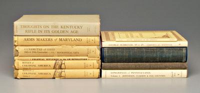 Appraisal: Eleven books Long Rifle Series Shumway Bonanza Pennsylvania Colonial Riflemen