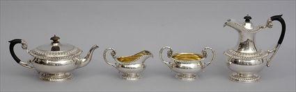 Appraisal: ENGLISH SILVER FOUR-PIECE TEA AND COFFEE SERVICE E J Ltd