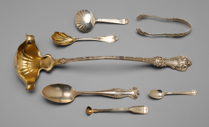 Appraisal: Twenty Pieces Silver Flatware pieces sterling including Whiting ladle sugar