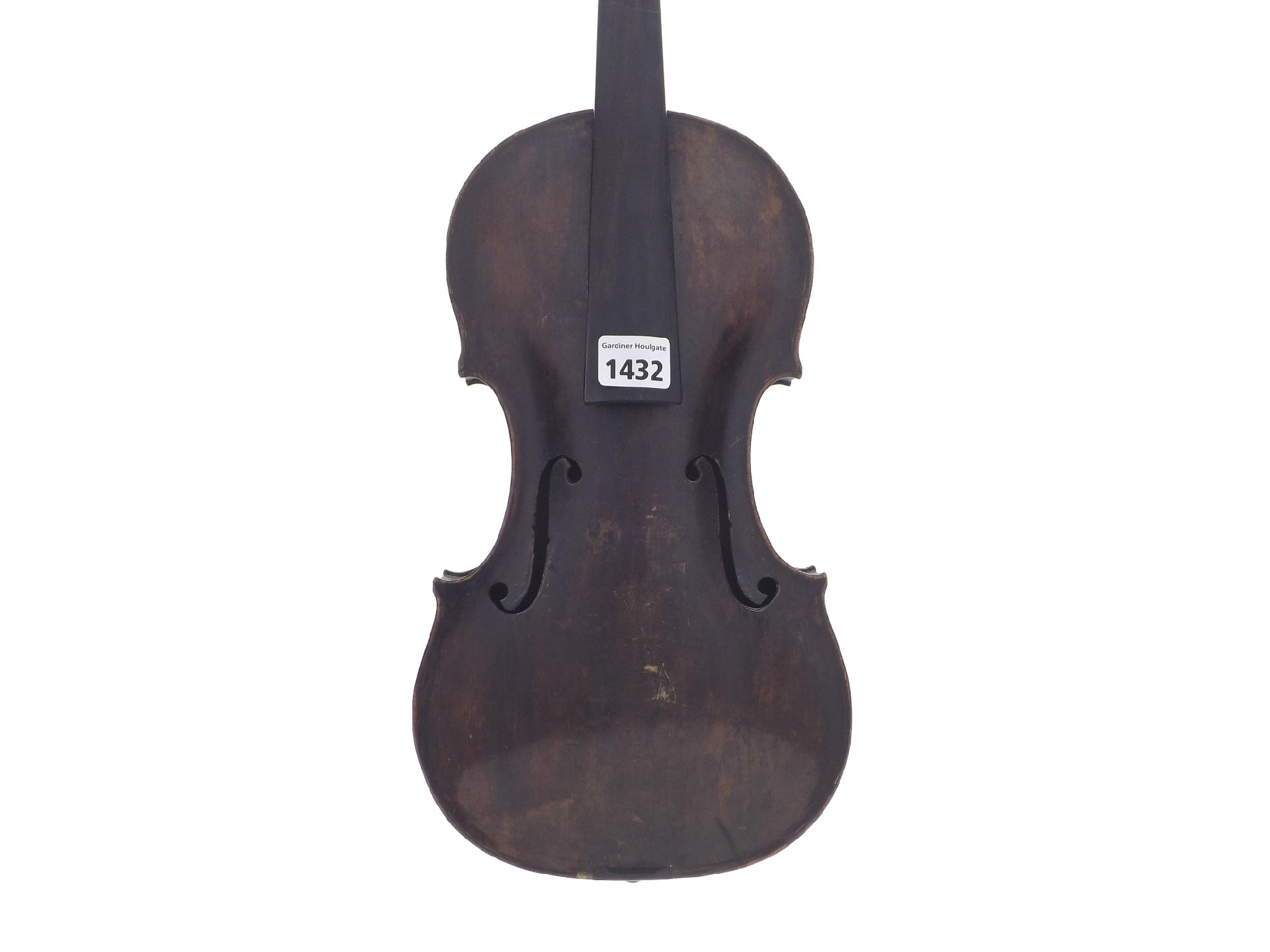 Appraisal: Violin labelled G Basfot Tielges cm