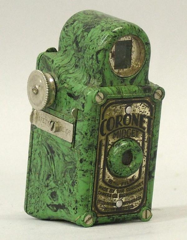 Appraisal: Coronet Midget miniature camera green marble finish