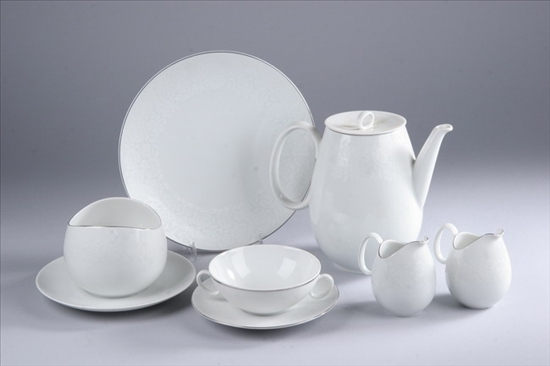 Appraisal: -PIECE ROSENTHAL CONTINENTAL CHINA PORCELAIN DINNER SERVICE Designed by Raymond