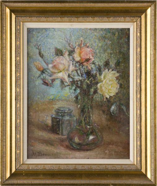 Appraisal: Matilda Brownwell NY - Still Life oil on canvas signed