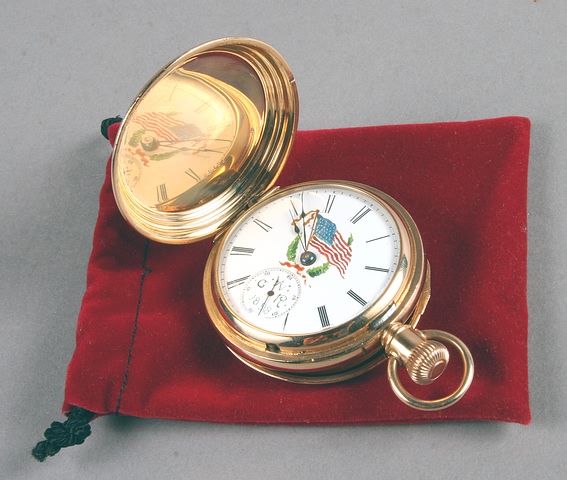 Appraisal: Elgin Watch Company pocket watch with hunting case Spanish-American War