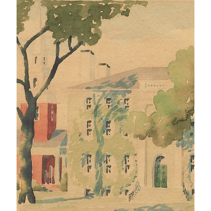 Appraisal: Doris Riker Beer American th century Harvard University Campus group