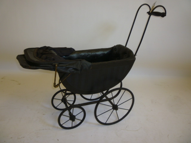 Appraisal: A doll's pram late th early th century painted wood