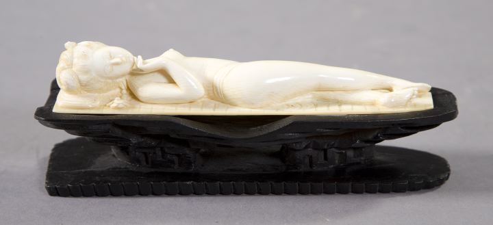 Appraisal: Kuang Hsu Carved and Polished Ivory Doctor's Figure first quarter