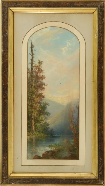 Appraisal: JAMES NORTHCOTEAmerican - Pair of landscapes one depicting a fall