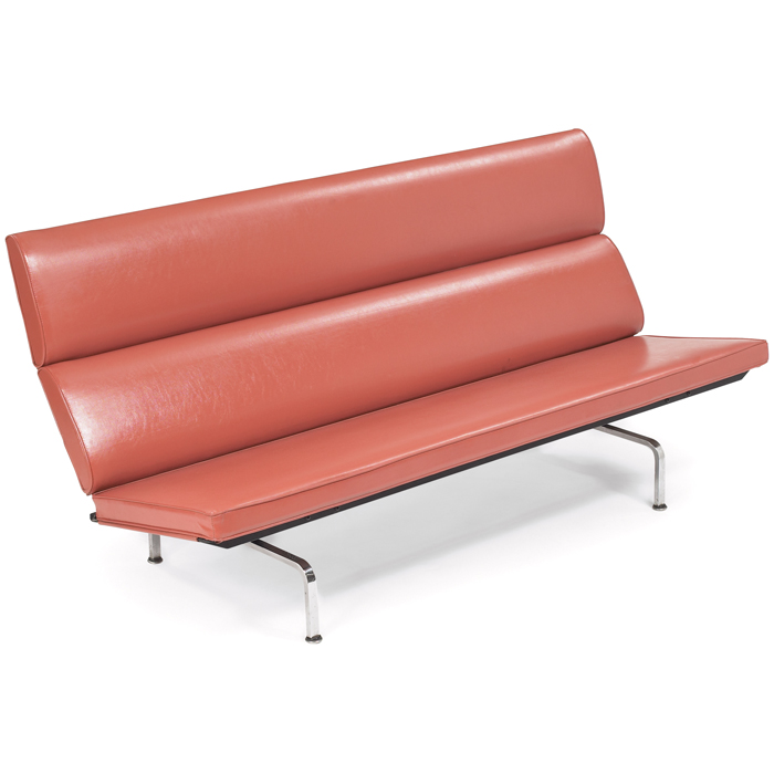 Appraisal: Charles and Ray Eames Sofa Compact by Herman Miller s