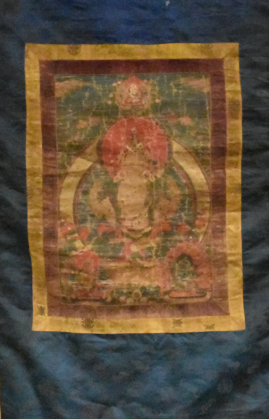 Appraisal: A Chinese Thangka painting on silk of Tara dating from