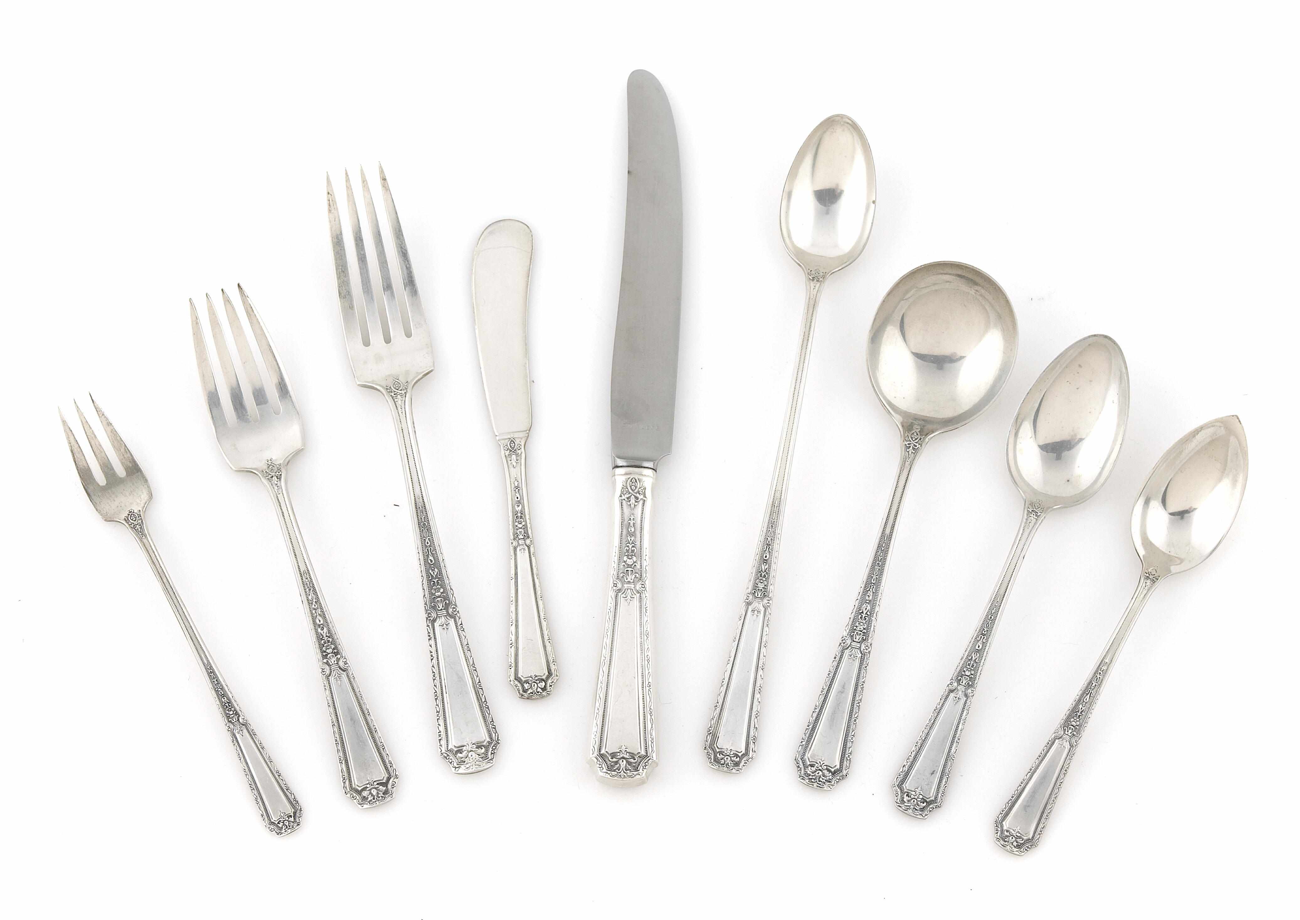 Appraisal: An American sterling silver flatware service Towle Silversmiths Newburyport MA