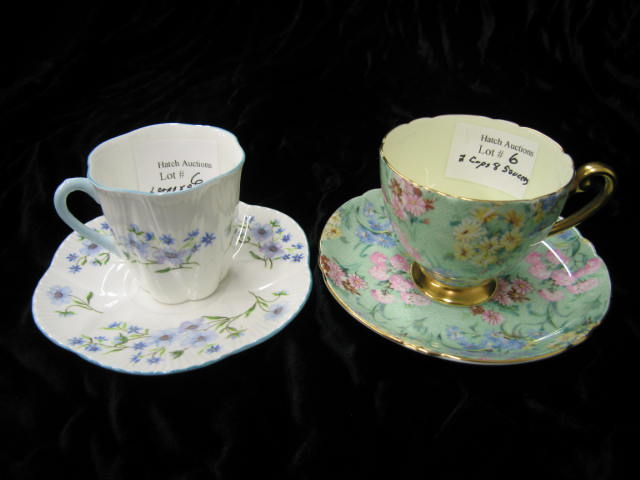 Appraisal: Shelley Bone China Cups Saucers