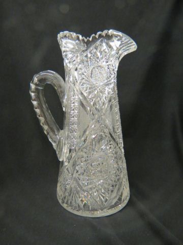 Appraisal: Cut Glass Tall Pitcher brilliant period