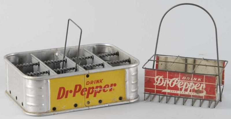 Appraisal: Lot of Metal Dr Pepper Carriers Description s to s