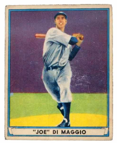 Appraisal: Play Ball No Joe DiMaggio Baseball Card Made by Gum'Inc