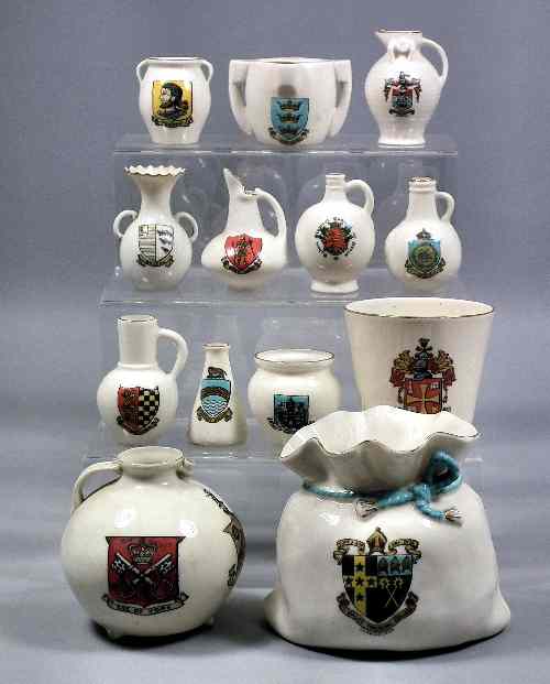 Appraisal: An extensive collection of early th Century Goss bone china