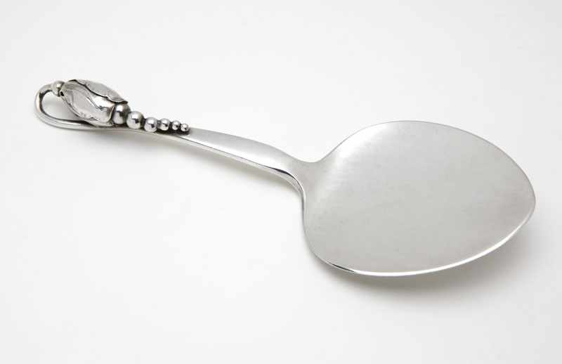 Appraisal: A Georg Jensen 'Blossom' sterling silver pastry server Circa marked