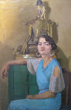 Appraisal: S Houghton early-mid th century- A Lady of Fashion Singapore