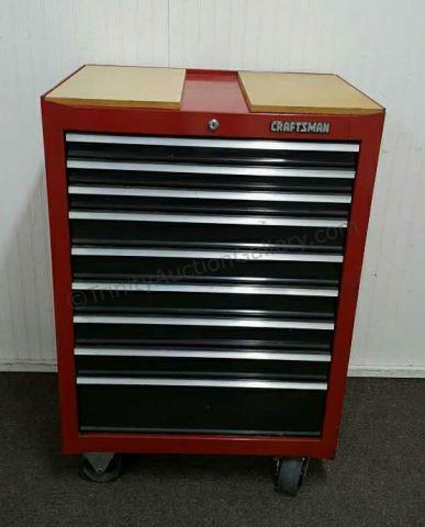 Appraisal: Sears Craftsman heavy duty drawer long rollaway tool chest -