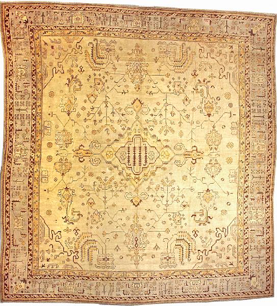 Appraisal: An Oushak carpet West Anatolia late th century size approximately