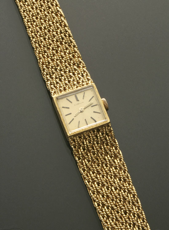 Appraisal: Lady's -Karat Yellow-Gold Manual-Wind -Jewel Wristwatch Gubelin Swiss Circa Movement